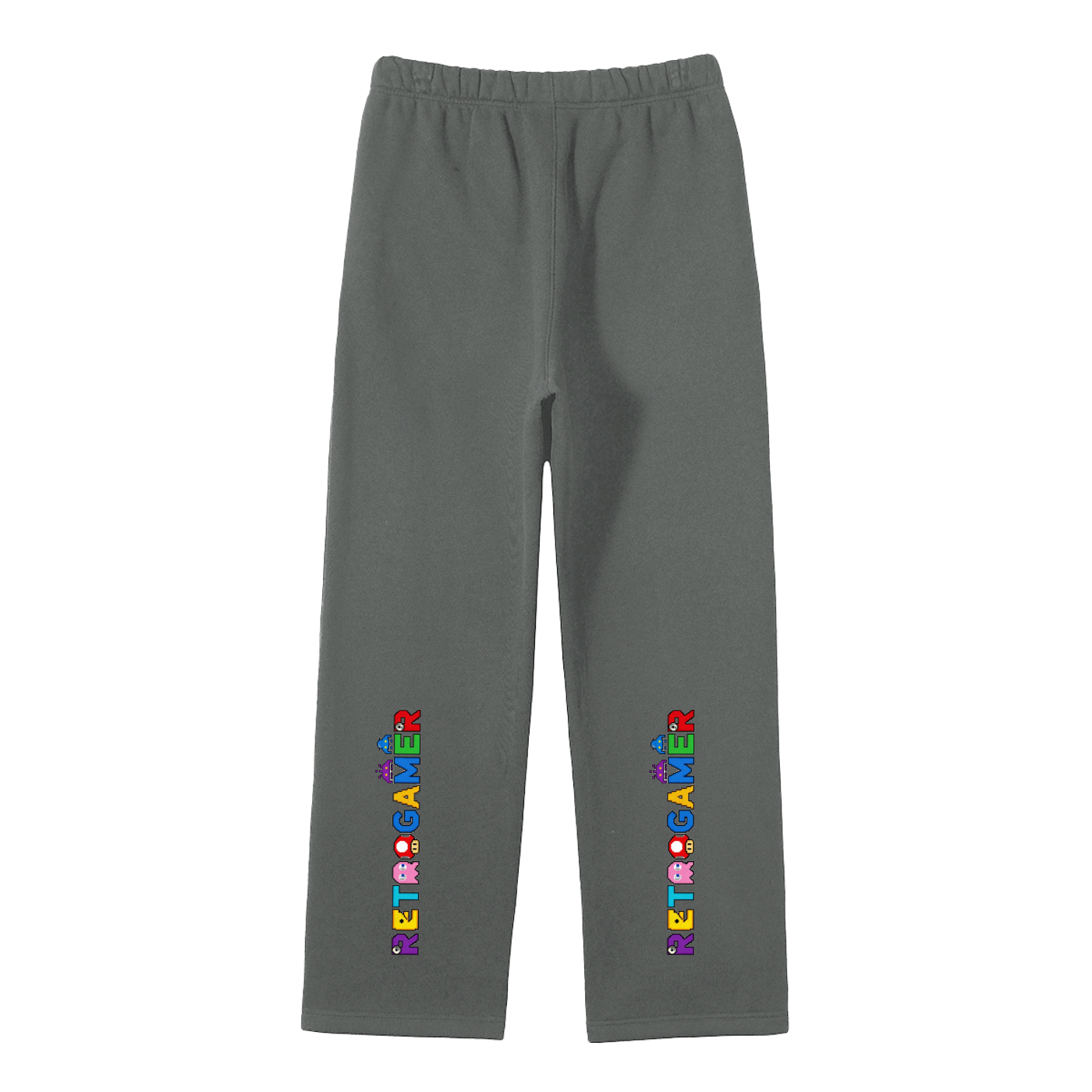 Unisex Solid Color Fleece Straight Leg Pants