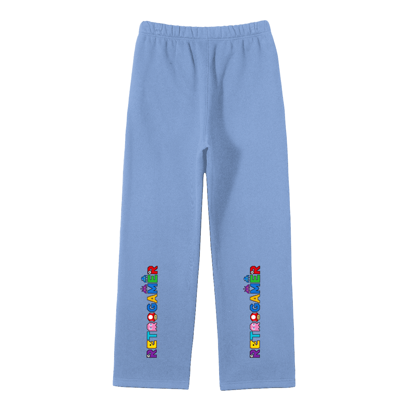 Unisex Solid Color Fleece Straight Leg Pants