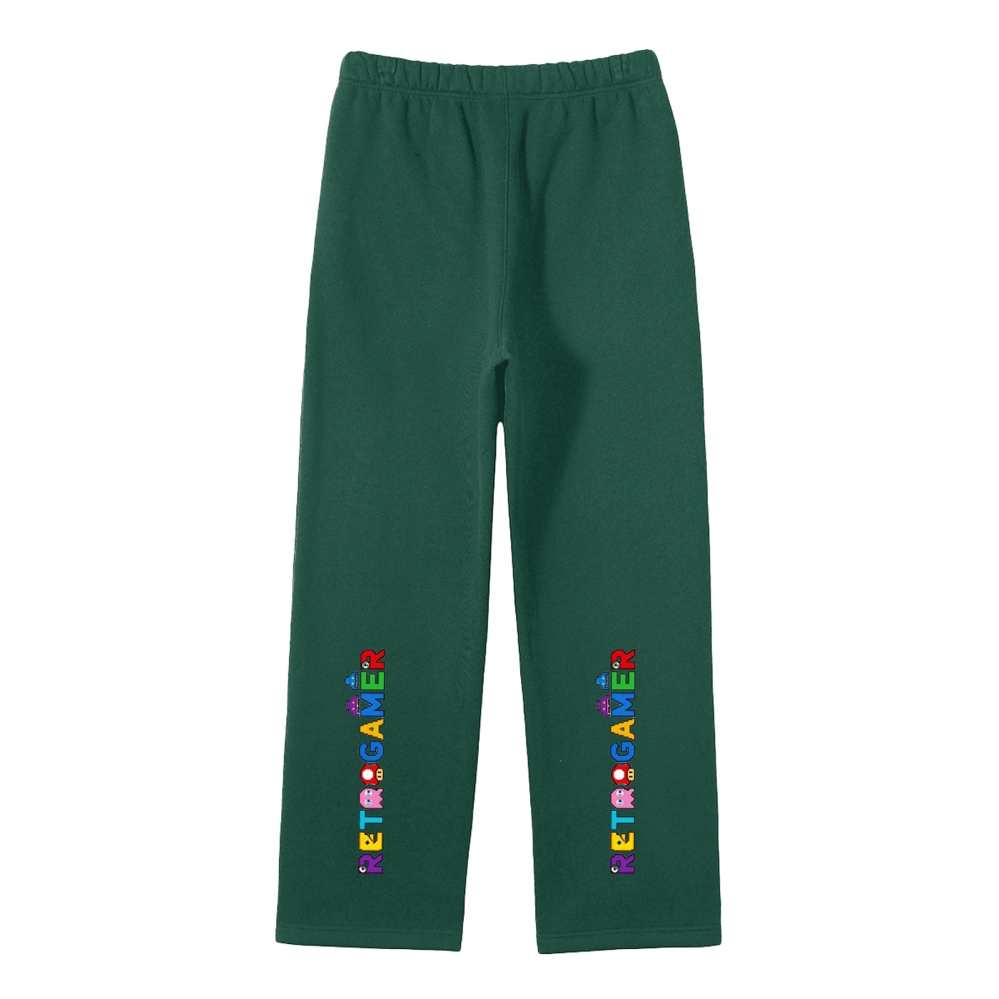 Unisex Solid Color Fleece Straight Leg Pants