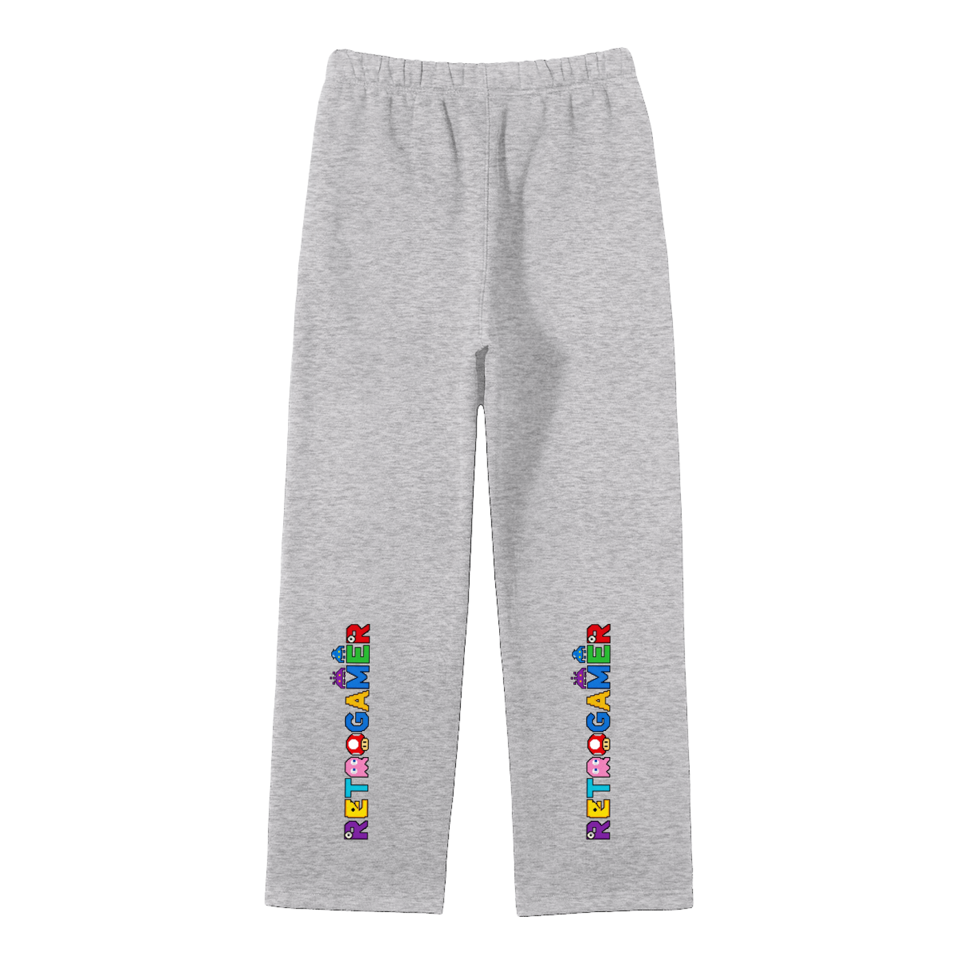 Unisex Solid Color Fleece Straight Leg Pants