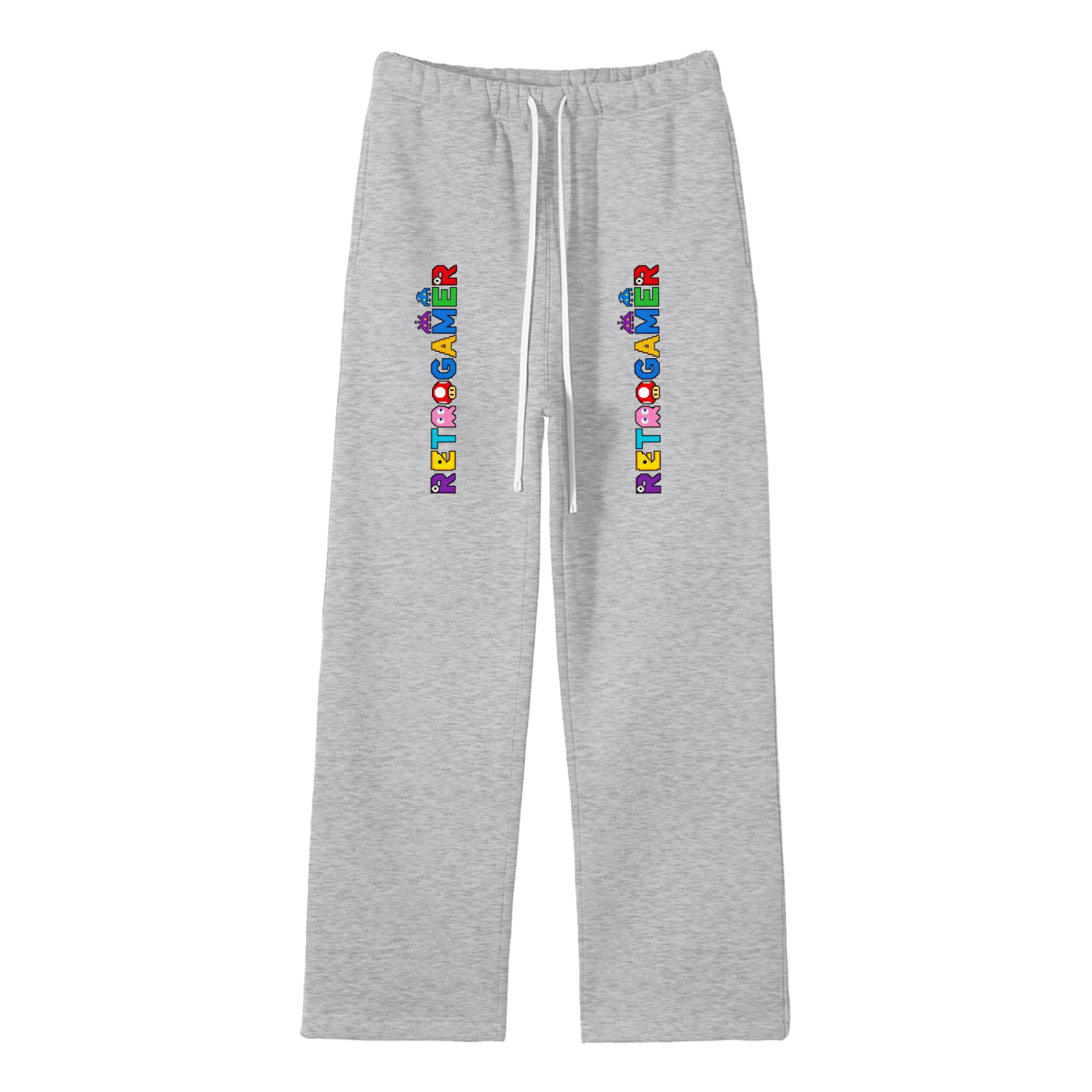 Unisex Solid Color Fleece Straight Leg Pants