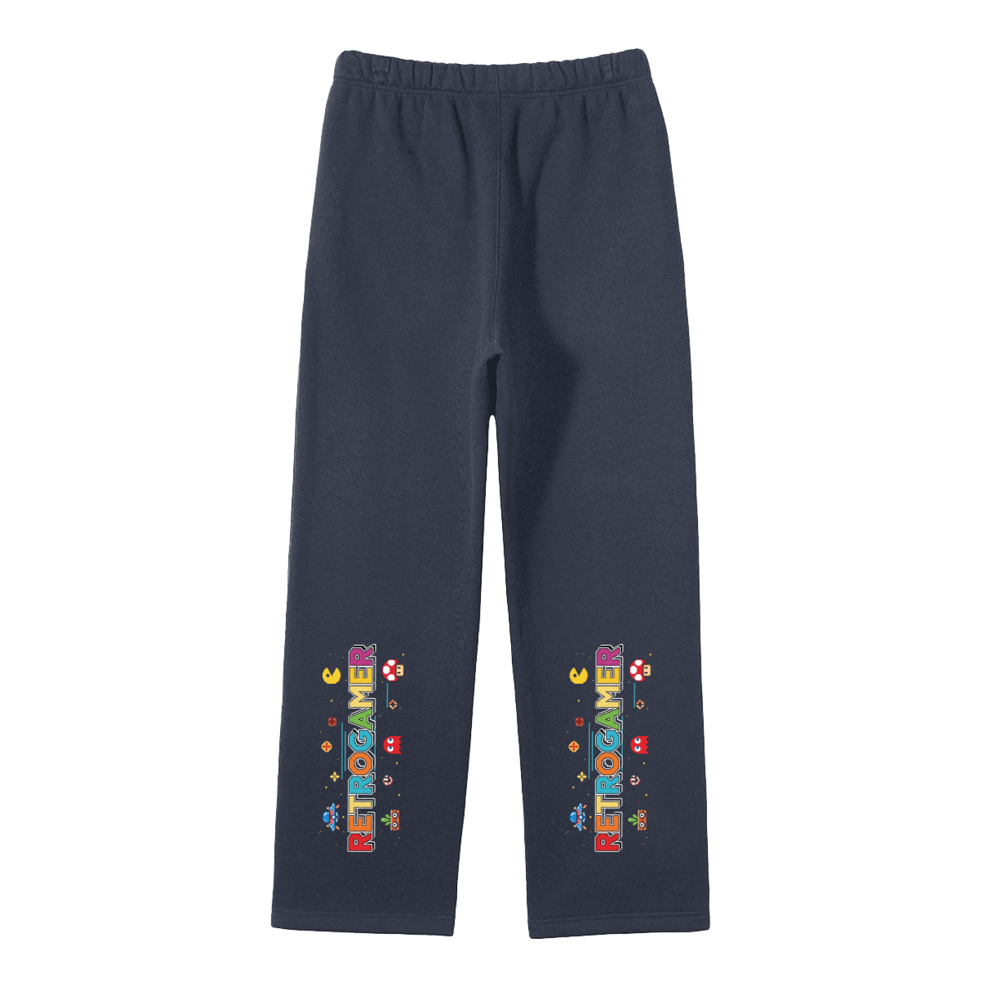 Unisex Solid Color Fleece Straight Leg Pants