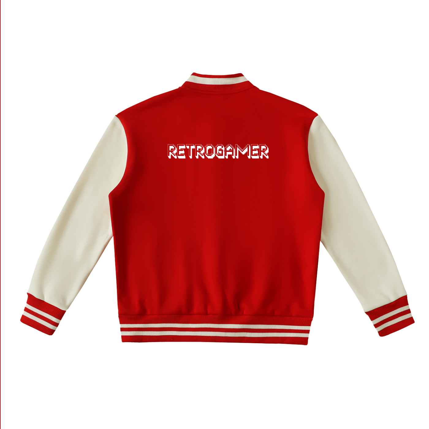 Two-Tone Fleeced Varsity Jacket