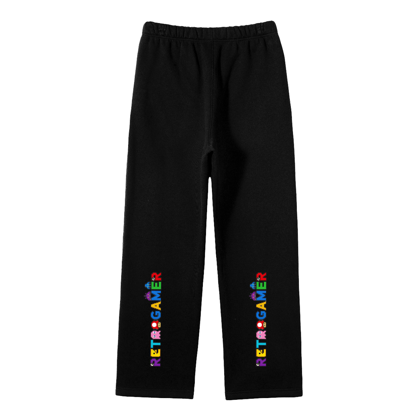 Unisex Solid Color Fleece Straight Leg Pants