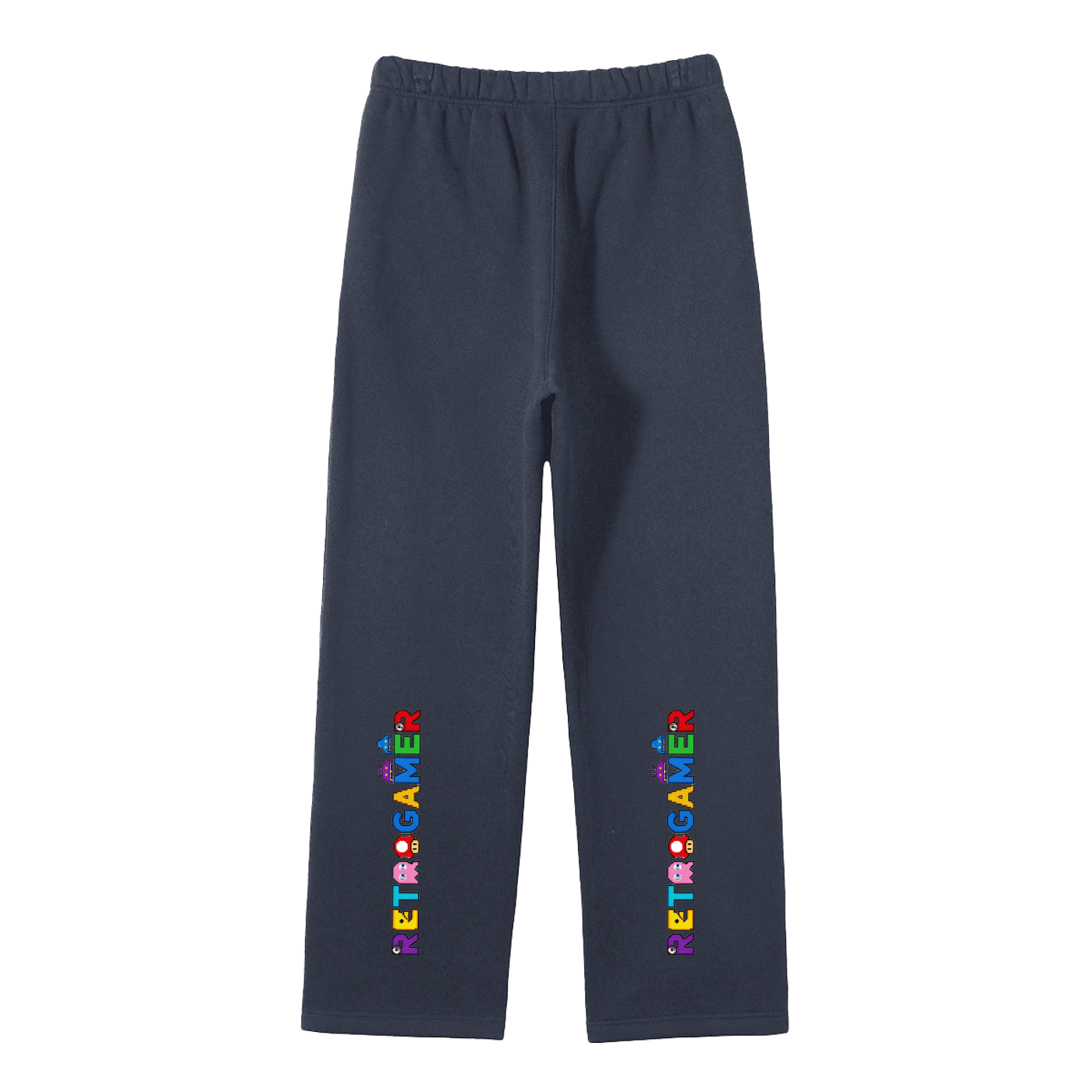 Unisex Solid Color Fleece Straight Leg Pants